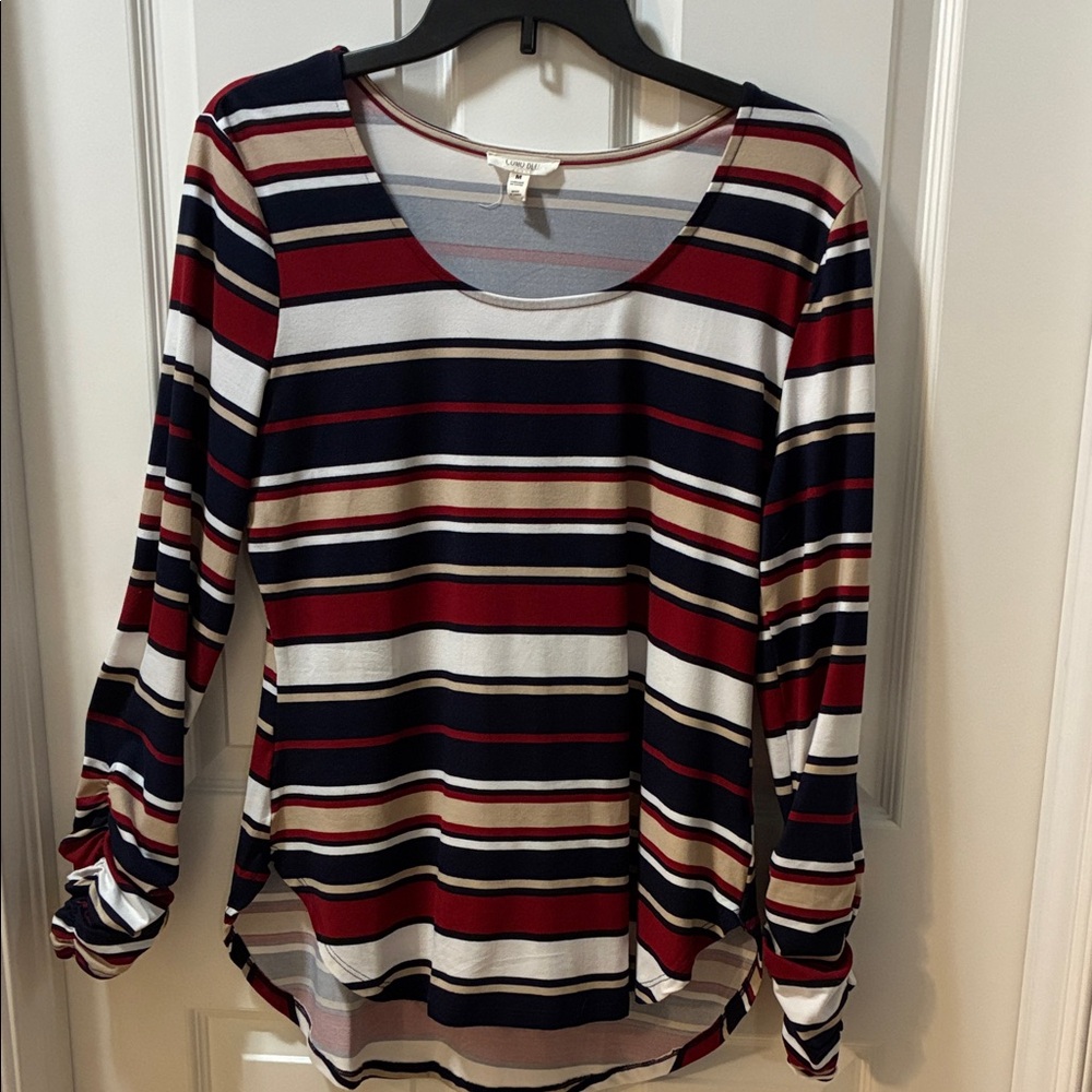 Striped Long Sleeve Women's Top